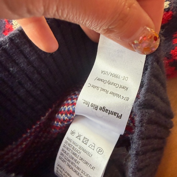 FARM Rio Red Blue Leopard Print Button Cardigan Size Small - Picture 5 of 5